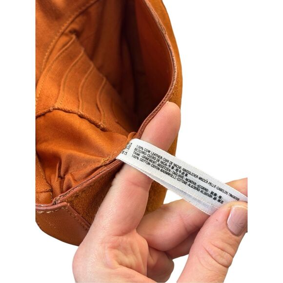 Free People Faye Saddle Belt Bag Leather Half-moon Minimalistic Design Brown - Picture 14 of 15